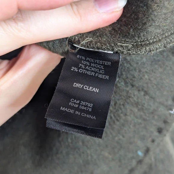 House Of Harlow Cropped Wool Blend Jacket Coat - Size Small - Picture 6 of 8